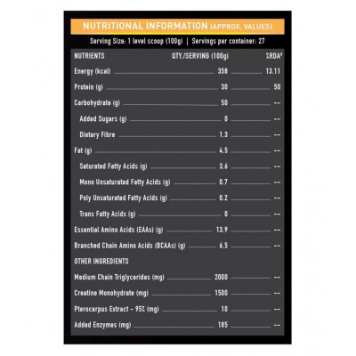 MuscleBlaze Gold Gainer XXL, 6.6 lb/2.7 Kg Chocolate Bliss
