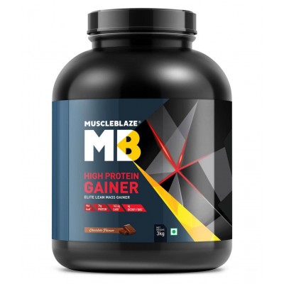 MuscleBlaze High Protein Lean Mass Gainer, 3 kg (Chocolate)