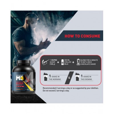 MuscleBlaze High Protein Lean Mass Gainer, 3 kg (Chocolate)