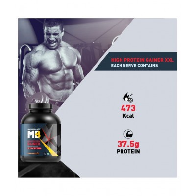 MuscleBlaze High Protein Lean Mass Gainer, 3 kg (Chocolate)