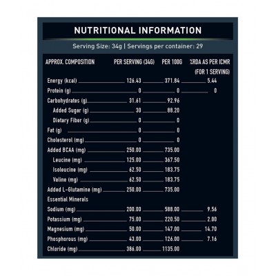 MuscleBlaze Isotonic Instant Energy Formula, 1 Kg/ 2.2 lb Pineapple