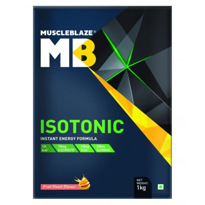 MuscleBlaze Isotonic Instant Energy Formula, 1 kg / 2.2 lb Fruit Punch