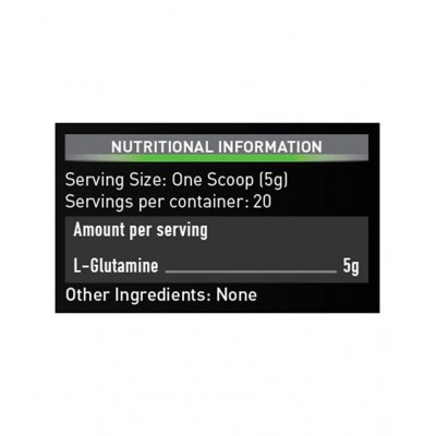 MuscleBlaze L- Glutamine, Post Workout Recovery, 5 g Glutamine (Unflavoured, 100 g, 20 Servings)