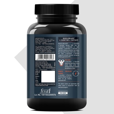 MuscleBlaze L-Carnitine L-Tartrate, 120 capsules
