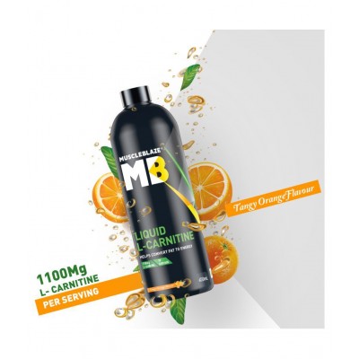 MuscleBlaze Liquid L-Carnitine, Helps Convert Fat into Energy (Tangy Orange, 450 ml) MuscleBlaze Liquid L-Carnitine, Helps Convert Fat into Energy (Tangy Orange, 450 ml)