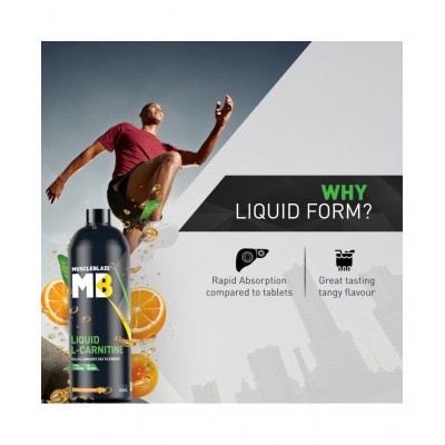 MuscleBlaze Liquid L-Carnitine, Helps Convert Fat into Energy (Tangy Orange, 450 ml) MuscleBlaze Liquid L-Carnitine, Helps Convert Fat into Energy (Tangy Orange, 450 ml)