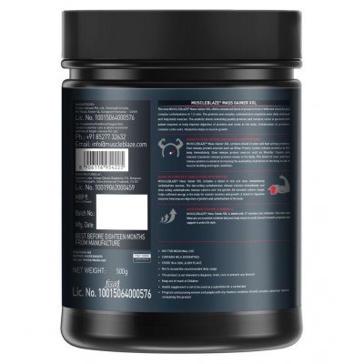 MuscleBlaze Mass Gainer XXL (Chocolate, 500 g / 1.1 lb)