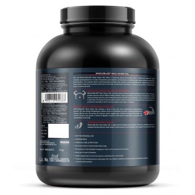 MuscleBlaze Mass Gainer XXL (Mango Burst, 3 kg / 6.6 lb, 30 Servings)