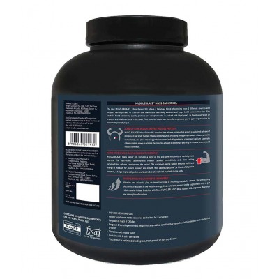 MuscleBlaze Mass Gainer XXL (Vanilla, 3 kg / 6.6 lb, 30 Servings)