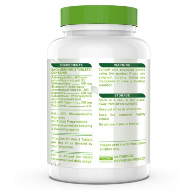 MuscleBlaze MuscleHerb, Ashwagandha, Shatavari and Safed Musli, For Muscle Gain, 30 Tablets