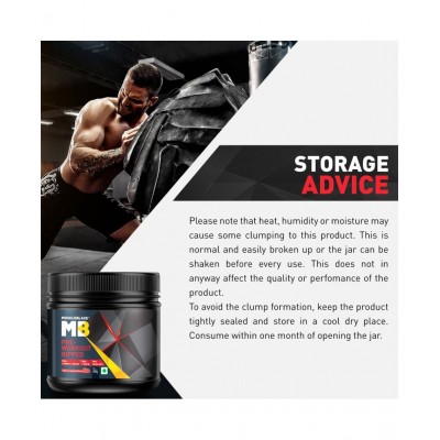 MuscleBlaze Pre Workout Ripped, 4000 mg Citrulline & L-Arginine, 500 mg L-Carnitine (Raspberry Lemonade, 250 g, 27 Servings)