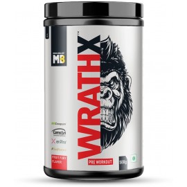 MuscleBlaze Pre Workout WrathX, Fruit Fury 500 gm