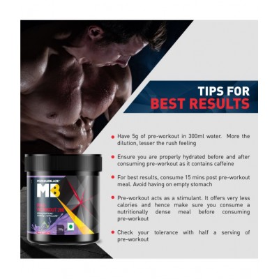 MuscleBlaze Pre Workout(Furious Grape) 100 gm