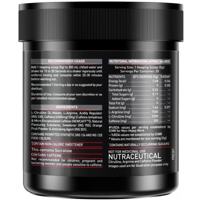 MuscleBlaze Pre Workout(Furious Grape) 100 gm