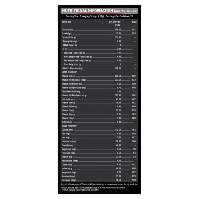 MuscleBlaze Super Gainer XXL, For Muscle Mass Gain (Banana, 3 Kg / 6.6 lb, 30 Servings)