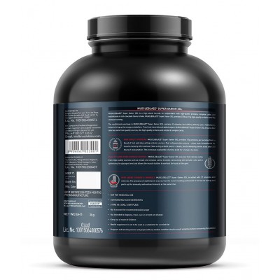 MuscleBlaze Super Gainer XXL, For Muscle Mass Gain (Chocolate, 3 kg / 6.6 lb, 30 Servings)