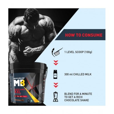 MuscleBlaze Super Gainer XXL Weight Gainers/Mass Gainers (1 kg, Chocolate) MuscleBlaze Super Gainer XXL Weight Gainers/Mass Gainers (1 kg, Chocolate)