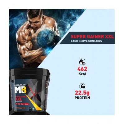 MuscleBlaze Super Gainer XXL Weight Gainers/Mass Gainers (1 kg, Chocolate) MuscleBlaze Super Gainer XXL Weight Gainers/Mass Gainers (1 kg, Chocolate)