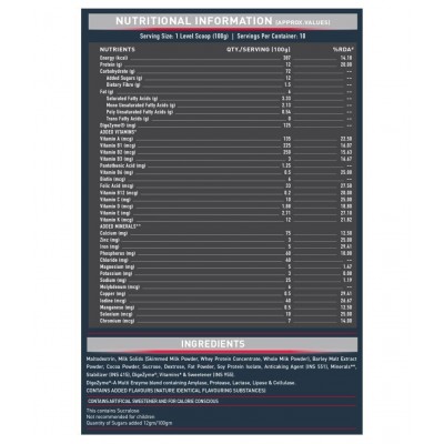 MuscleBlaze Weight Gainer with Added Digezyme (Chocolate, 1 kg / 2.2 lb, 10 Servings)