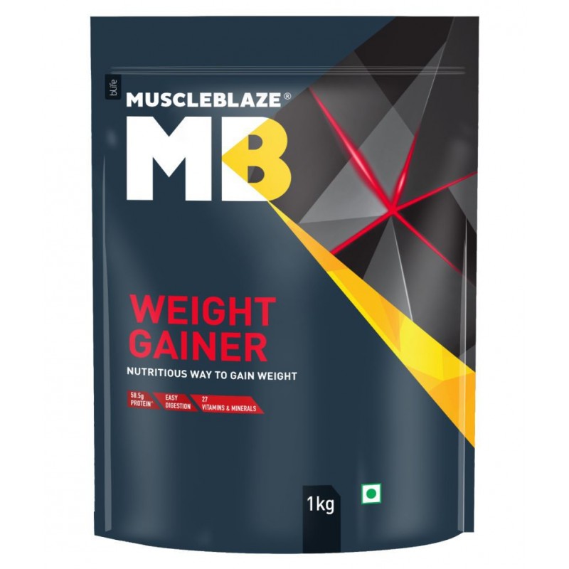 MuscleBlaze Weight Gainer with Added Digezyme (Kesar Pista Badam, 1 kg / 2.2 lb, 10 Servings) MuscleBlaze Weight Gainer with Added Digezyme (Kesar Pista Badam, 1 kg / 2.2 lb, 10 Servings)