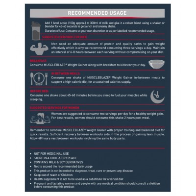 MuscleBlaze Weight Gainer with Added Digezyme (Kesar Pista Badam, 1 kg / 2.2 lb, 10 Servings) MuscleBlaze Weight Gainer with Added Digezyme (Kesar Pista Badam, 1 kg / 2.2 lb, 10 Servings)