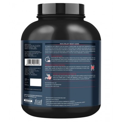 MuscleBlaze Weight Gainer with Added Digezyme (Kesar Pista Badam, 3 kg / 6.6 lb, 30 Servings)