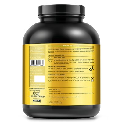 MuscleBlaze Whey Gold, 100% Whey Protein Isolate, Labdoor USA Certified (Dark Choco Passion, 2 kg / 4.4 lb, 66 Servings)