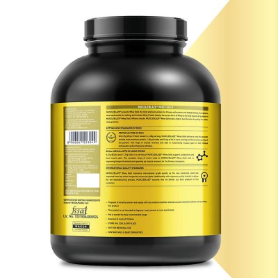 MuscleBlaze Whey Gold, 100% Whey Protein Isolate, Labdoor USA Certified, Rich Milk Chocolate, 2 kg / 4.4 lb, 66 Servings with Shaker, 650 ml (Combo Pack)