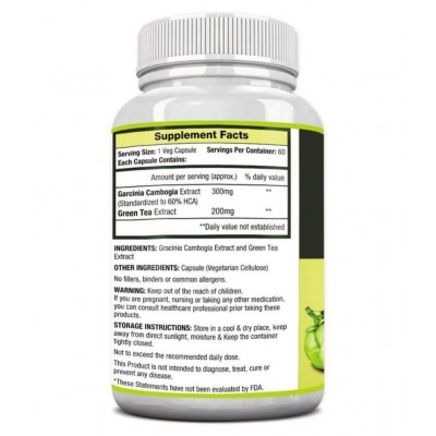 MuscleXP Garcinia Green Tea Lean Vital 60 no.s Unflavoured