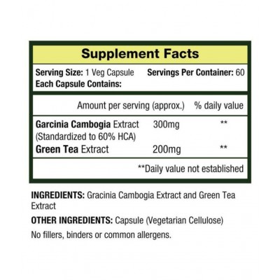 MuscleXP Garcinia Green Tea Lean Vital 60 no.s Unflavoured