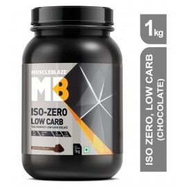 Muscleblaze Iso-zero Low carb 100% Whey Protein Isolate (Chocolate, 1 Kg / 2.2 lb)