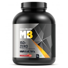 Muscleblaze Iso-zero Zero-carb 100% Whey Protein Isolate (Strawberry, 2 Kg / 4.4 lb)