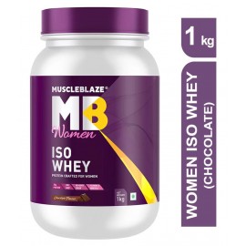 Muscleblaze Women Iso-Low Carb 100% Whey Protein Isolate (Chocolate, 1 Kg / 2.2 lb)