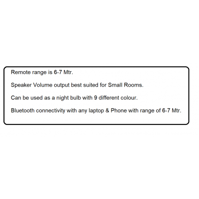 Music Light Bulb, E27 and B22 led Light Bulb with Bluetooth Speaker RGB Self Changing Color Lamp Built-in Audio Speaker for Home, Bedroom, Living Room, Party Decoration