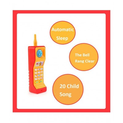 Musical Mobile Phone Toy with Colourful Lights and Sound Effects