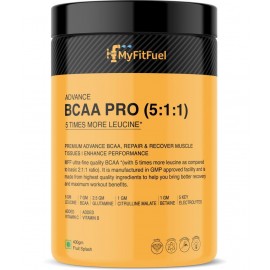 MyFitFuel Advance BCAA Pro (5:1:1), 5 Times Leucine +11 More 400 gm