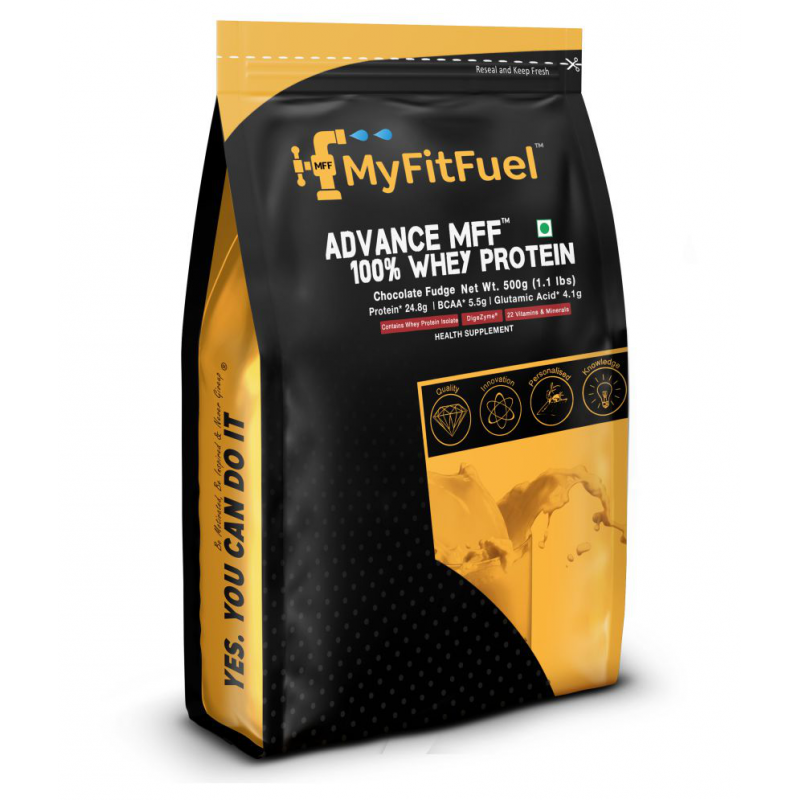 MyFitFuel Advance MFF 100% Whey Protein 500 gm