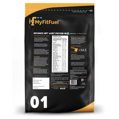 MyFitFuel Advance MFF Whey Protein 80 500 gm MyFitFuel Advance MFF Whey Protein 80 500 gm