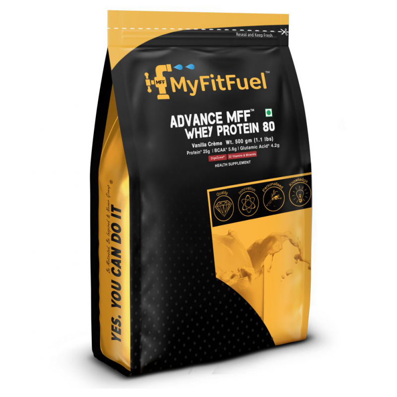 MyFitFuel Advance MFF Whey Protein 80 500 gm MyFitFuel Advance MFF Whey Protein 80 500 gm