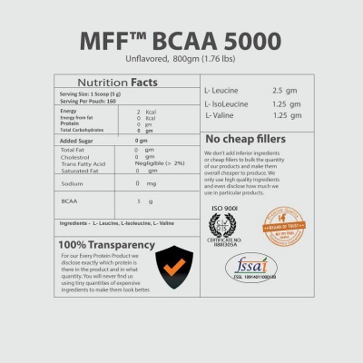 MyFitFuel BCAA 5000 (2:1:1) 800 gm