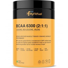 MyFitFuel BCAA 6300 2:1:1 (400 gm) Tangy Orange 400 gm