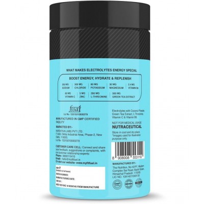 MyFitFuel Electrolyte Energy, Hydration & Replenishment. + Green Tea Extract, L-Threonine Better Performance Energy Drink for Adult 200 gm