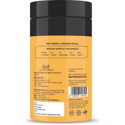 MyFitFuel L-Arginine (2000 mg) 120 no.s