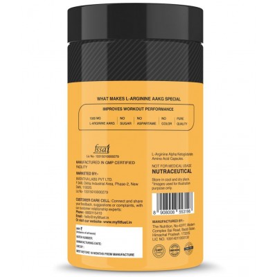 MyFitFuel L-Arginine Alpha-Ketoglutarate (60 Capsules) 750 mg 60 no.s