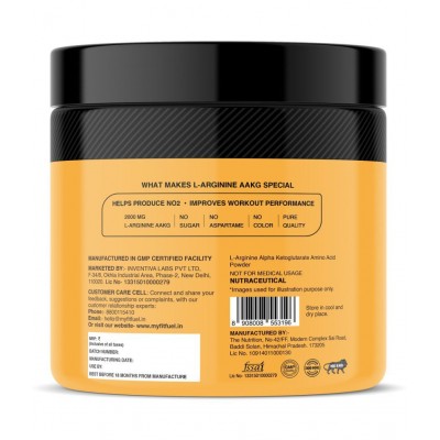 MyFitFuel L Arginine Alpha-Ketoglutarate (AAKG) 200 gm
