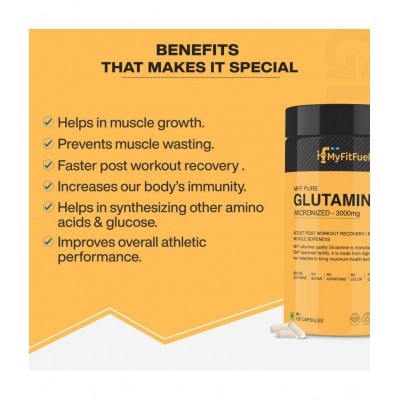 MyFitFuel L-Glutamine (60 Capsules) 60 no.s