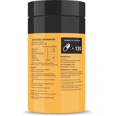 MyFitFuel L-Leucine (3000mg) 120 no.s