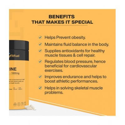 MyFitFuel L-Taurine (120 Capsules) 500mg 120 no.s