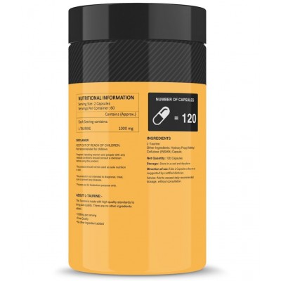 MyFitFuel L-Taurine (120 Capsules) 500mg 120 no.s