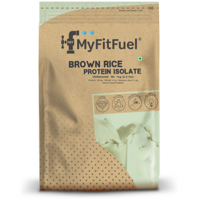 MyFitFuel Plant Brown Rice Protein 1 Kg (2.2 lbs) Unflavored 1 kg